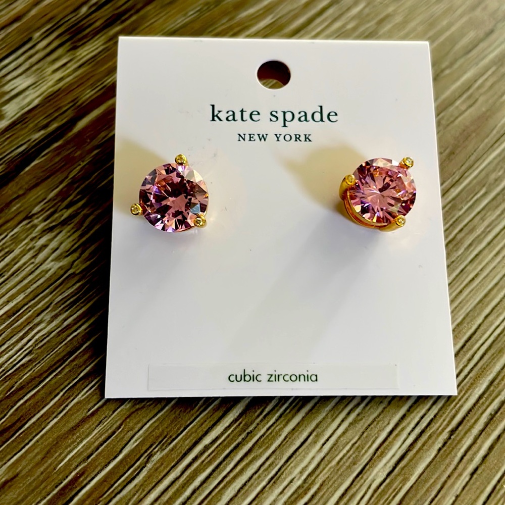 Brand New Kate Spade Rise and Shine Earrings - Pink